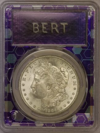 1884-CC Morgan Silver Dollar PCGS MS64 "Bert" Label