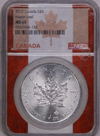 2022 Canada Maple leaf NGC MS69