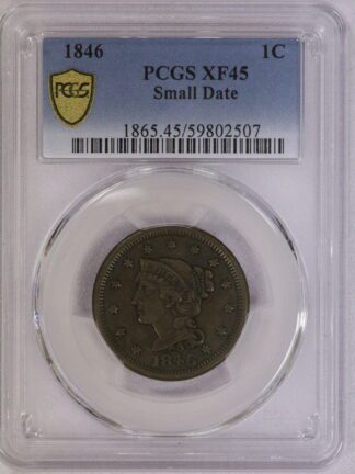 1846 Braided Hair PCGS XF45