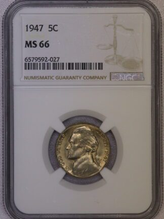 1947 Jefferson Nickel MS66 NGC