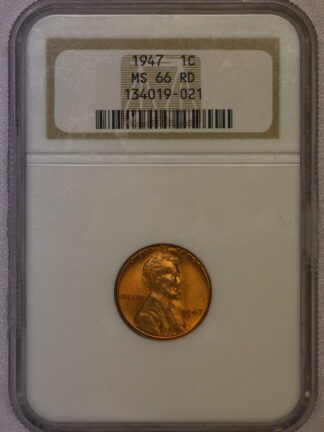 1947 Lincoln Wheat Cent NGC MS66 RD