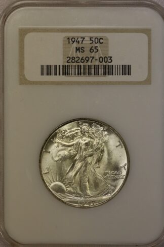 1947 Walking Liberty Half Dollar NGC MS65