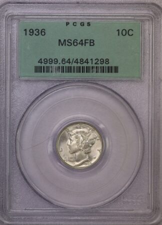 1936 Mercury Dime PCGS MS64FB