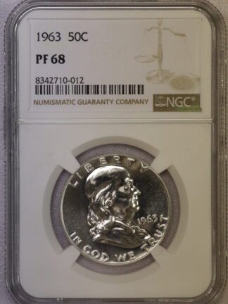 1963 Proof Franklin Half Dollar NGC PF68
