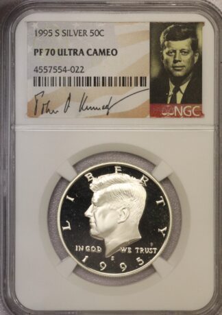1995-S Silver Proof Kennedy Half Dollar NGC PF70 Ultra Cameo