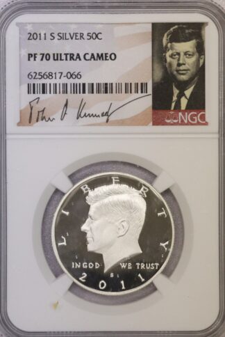 2011-S Silver Proof Kennedy Half Dollar NGC PF70 Ultra Cameo