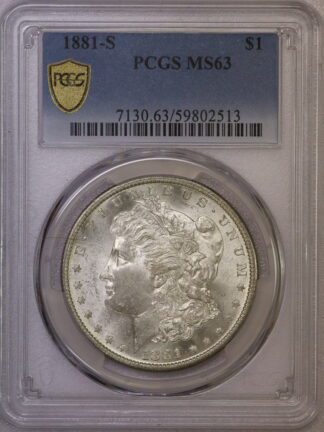 1881-S Morgan Dollar PCGS MS63