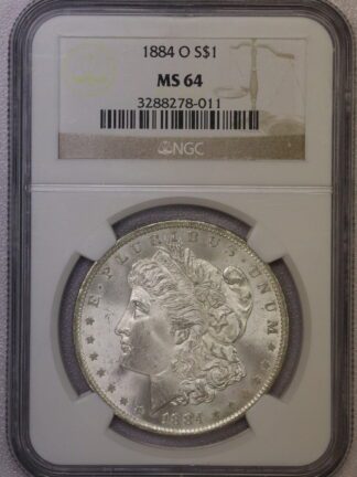 1884-O Morgan Dollar NGC MS64