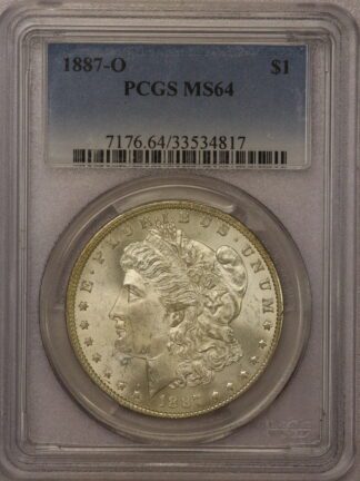 1887-0 Morgan Dollar PCGS MS64