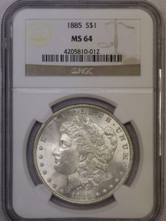 1885 Morgan Dollar NGC MS64