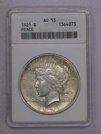 1921 Peace Dollar AU53 ANACS