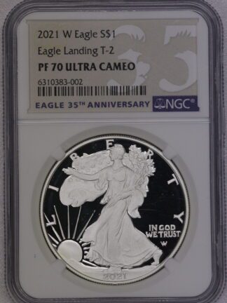 2021-W Proof Type 2 Silver Eagle NGC PF70 Ultra Cameo