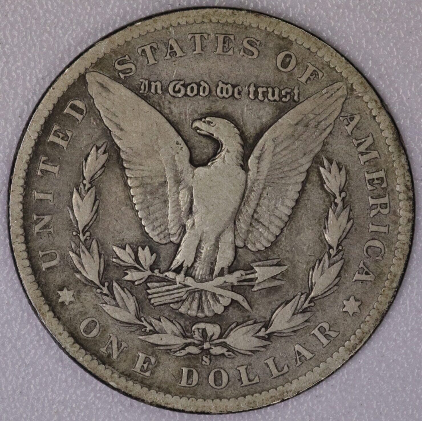 AUCTION- 1896-S Morgan Silver Dollar Circulated - Image 2