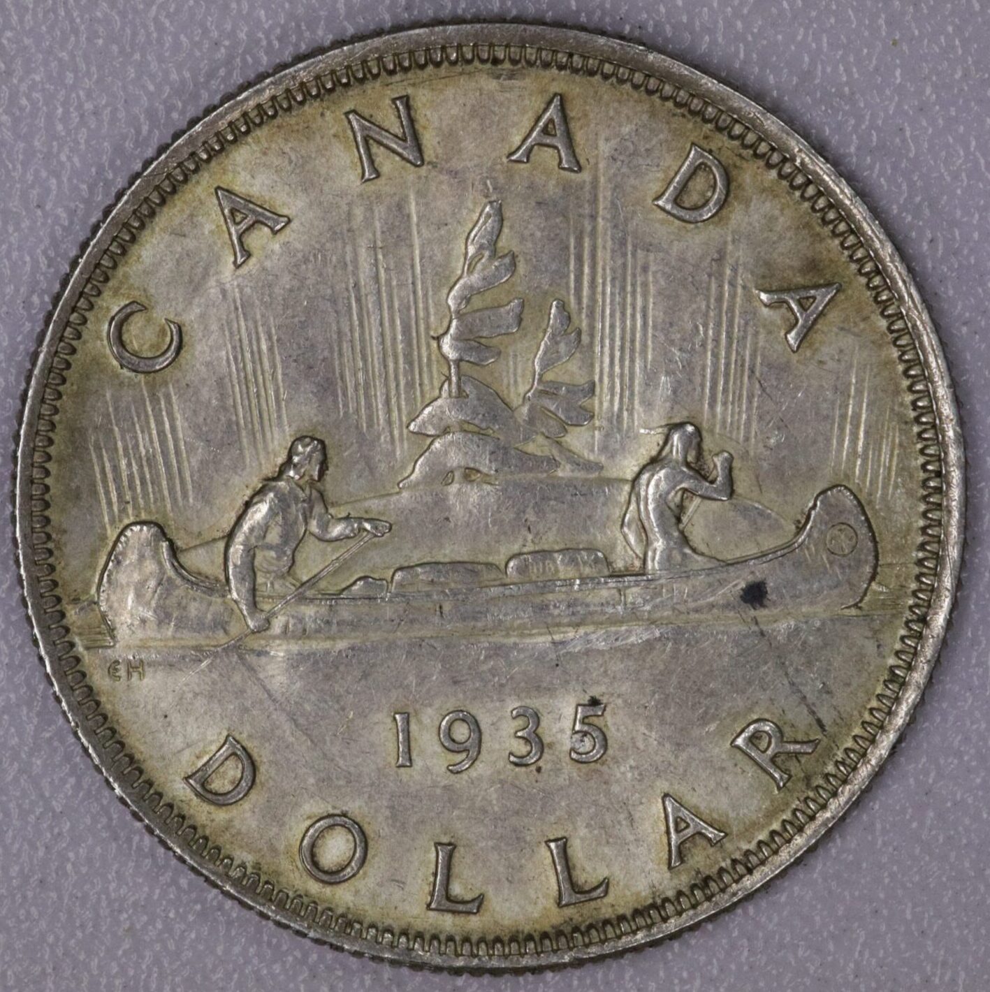 AUCTION- 1935 Canada Silver Dollar (First Year of Issue) AU - Image 2