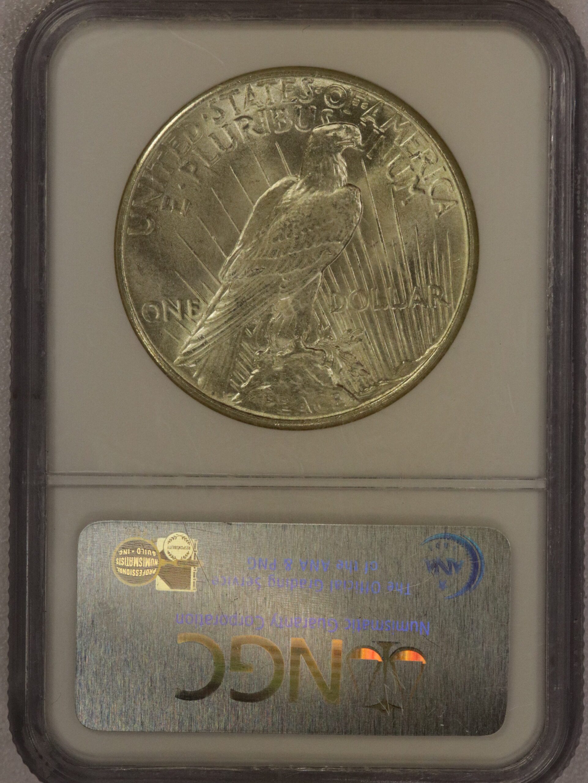 Auction - 1925 Peace Dollar MS64 NGC - Image 2