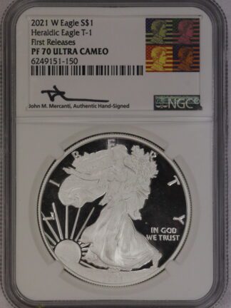 2021 W Silver Eagle T1 First Release PF70 NGC