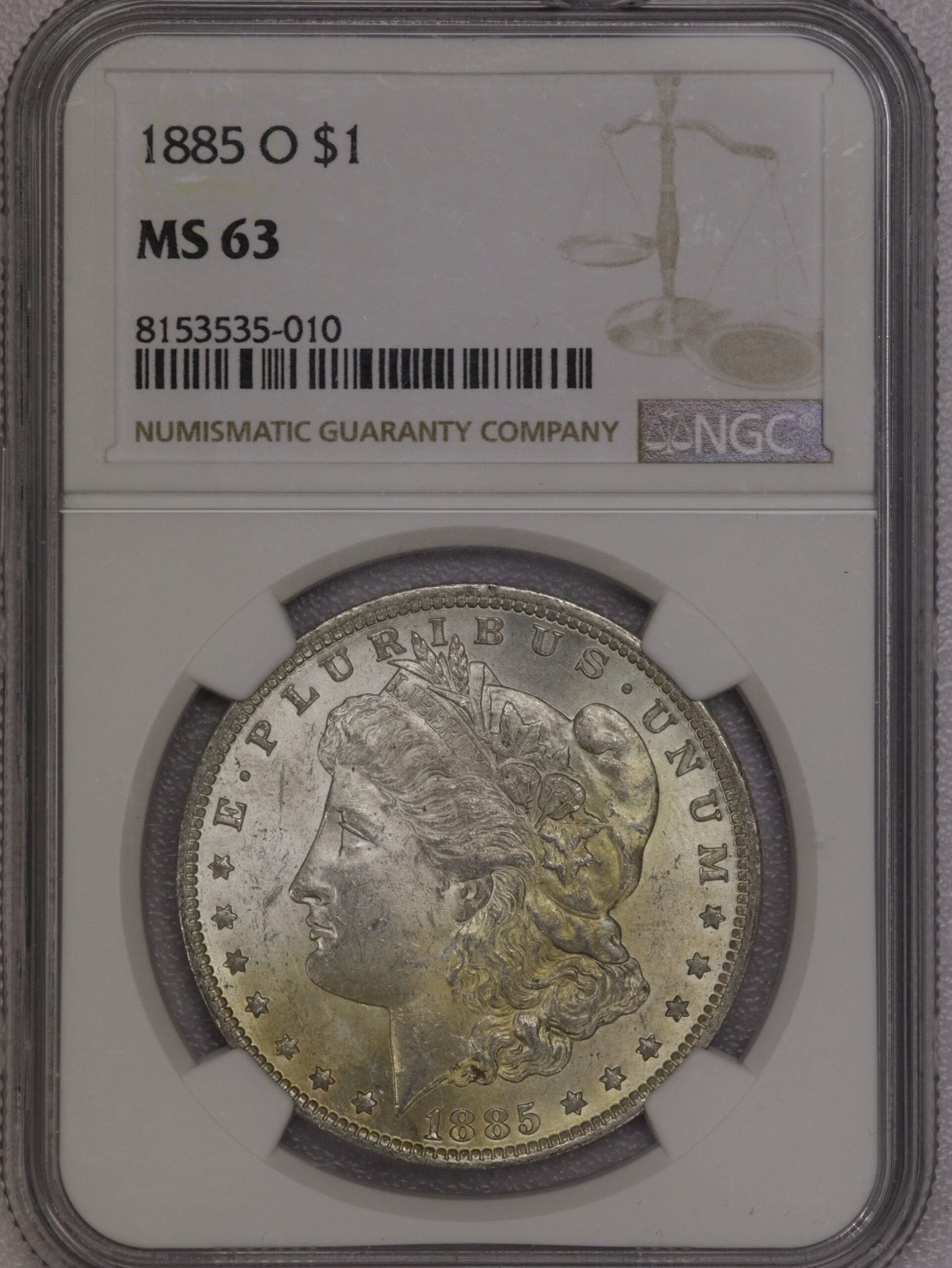 Auction - 1885 O Morgan Dollar MS63 NGC