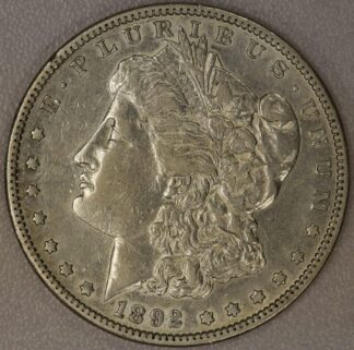 1892-S Morgan Silver Dollar XF Cleaned