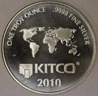 AUCTION-   2010 Kitco .9999 Fine Silver One Troy Ounce Round