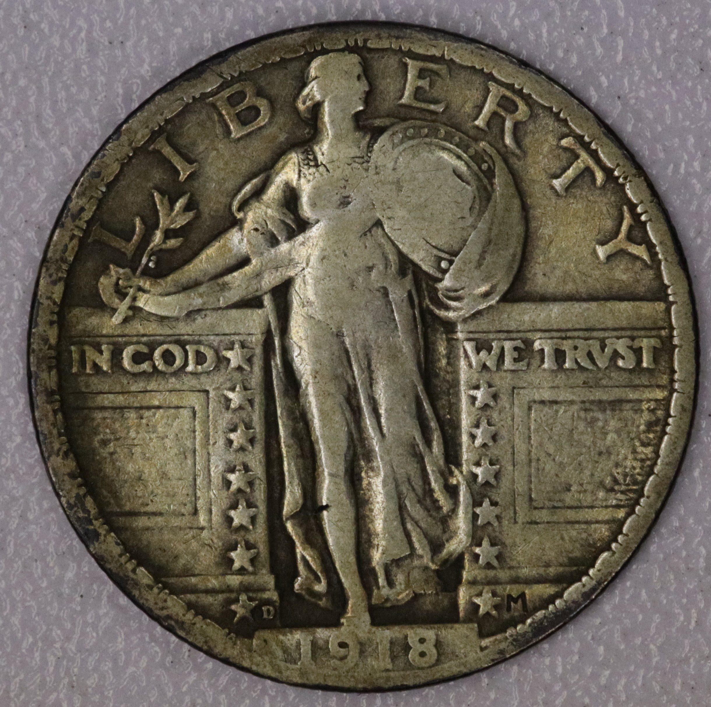 Auction- 1918-D Standing Liberty Quarter