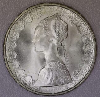 1966 Italy 500 Lira Columbus's Three Ships .835 Silver