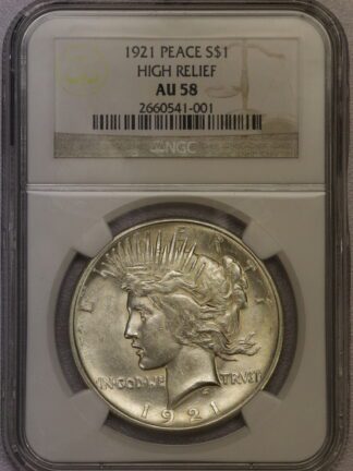 1921 Peace Dollar NGC AU58