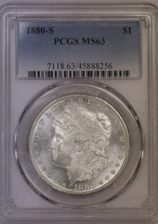 1880-S Morgan Dollar PCGS MS63