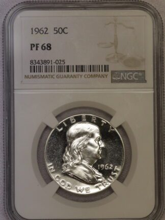 1962 Proof Franklin Half Dollar NGC PF68