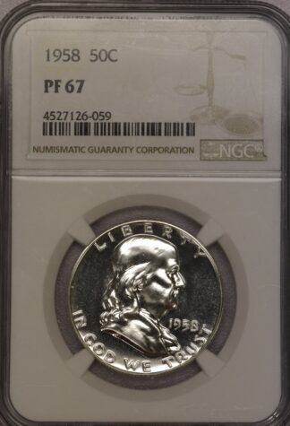 1958 Proof Franklin Half NGC PF67