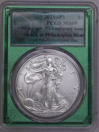 2021-P Type 1 Silver Eagle PCGS MS69 Emergency Issue