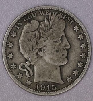 Auction- 1915-D Barber Half Dollar