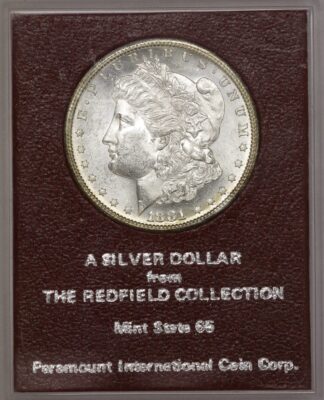 1881-S Morgan Silver Dollar Redfield Collection Holder #1