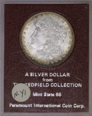 1896 Morgan Silver Dollar Redfield Collection Holder #3