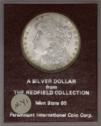 1896 Morgan Silver Dollar Redfield Collection Holder #4