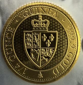 2021 Guinea The East India Company 25 Dollars 1/4 oz Gold .999 Fine