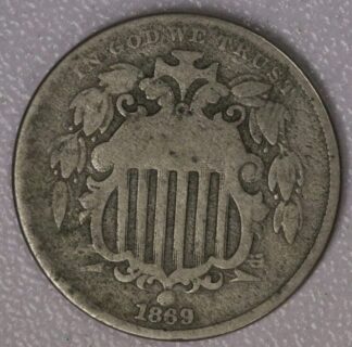 1869 Shield Nickel VG
