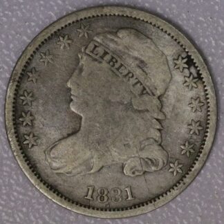 AUCTION-   1831 Capped Bust Dime Harshly Cleaned