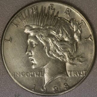 AUCTION-   1928 Peace Dollar Cleaned
