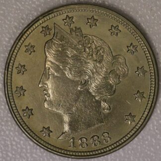 1883 No Cents Liberty Head "V" Nickel UNC Toned