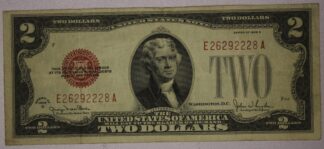 1928-G Two Dollars Red Seal United States Note