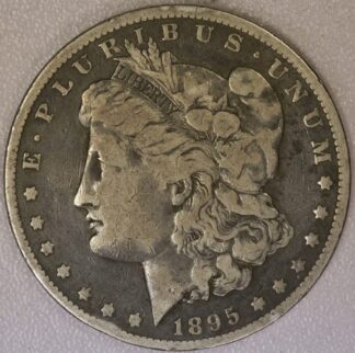 1895-O Morgan Silver Dollar Fine Rim Ding