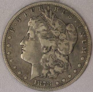 1878-CC Morgan Silver Dollar F-VF