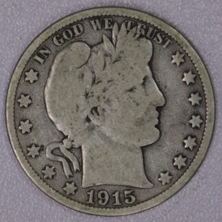 Auction- 1915-D Barber Half Dollar