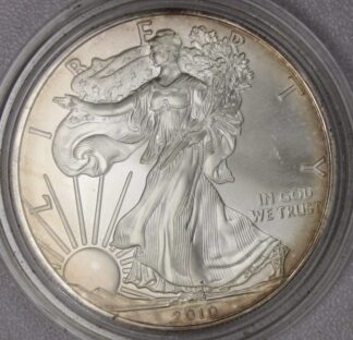 AUCTION-   2010 American Silver Eagle Toned OGP