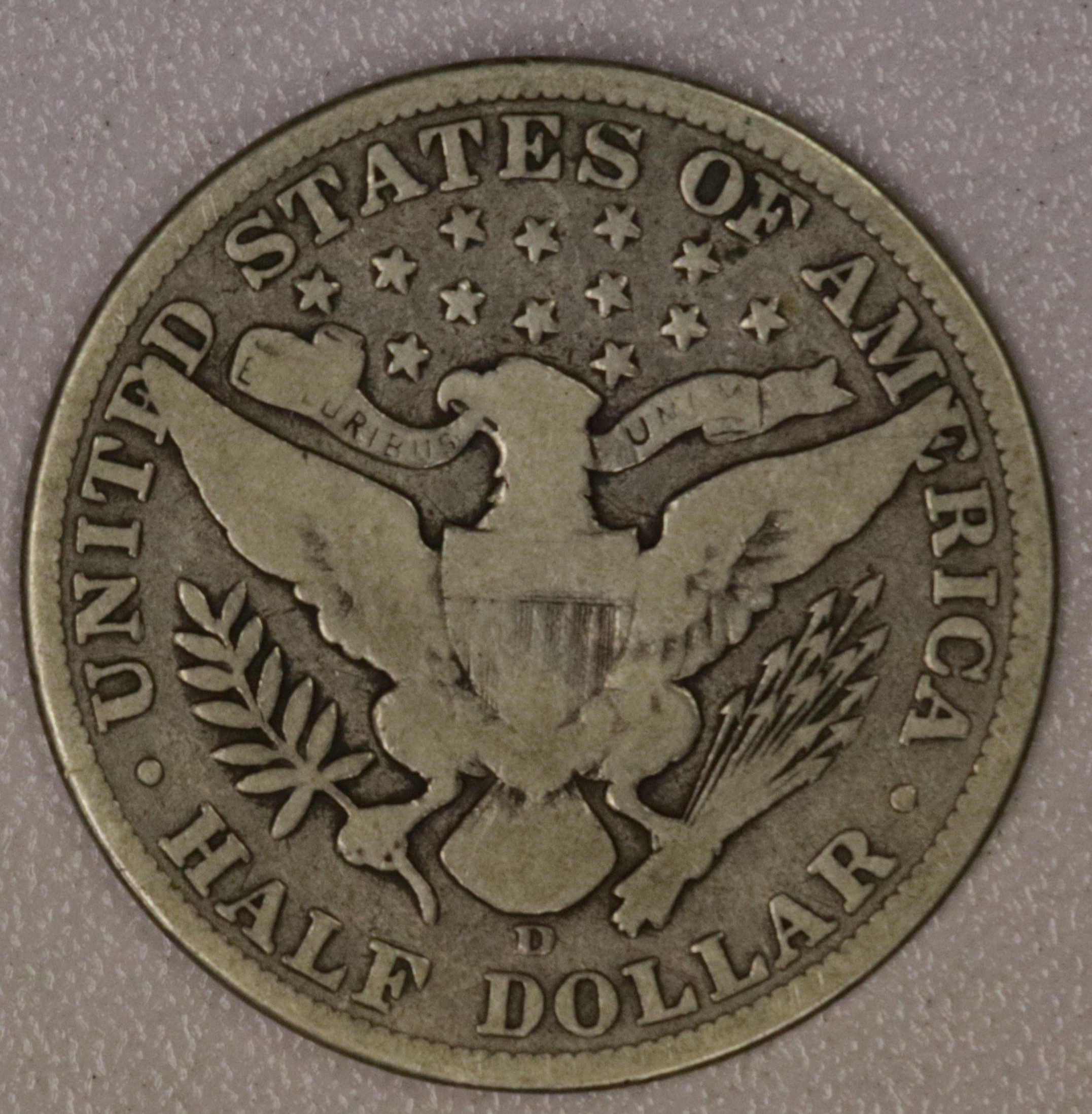 Auction- 1915-D Barber Half Dollar - Image 2