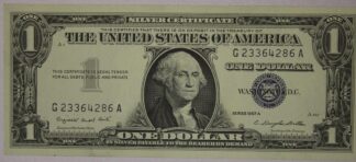 AUCTION-   1957-A One Dollar Silver Certificate Crisp Uncirculated