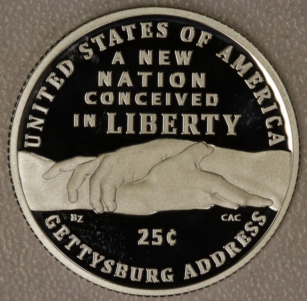 AUCTION- 2026 Proof Silver Quarter Lincoln Gettysburg Address - Image 2