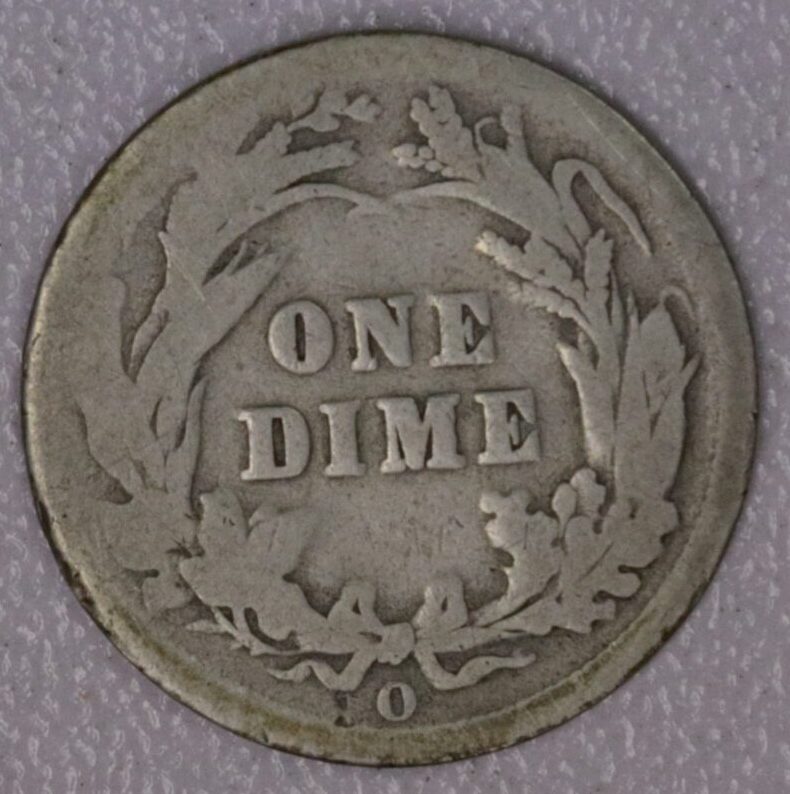 AUCTION- 1892-O Barber Dime AG-G - Image 2