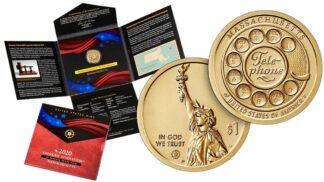 2020 S American Innovation $1 Coin Reverse Proof Set - Massachusetts