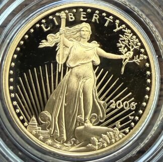 2006 Gold Eagle $5 Eagle 1/10 th Ounce Proof Capsule Only